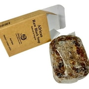 Herboganic Raw African Black Soap Bar - 100% Pure and Organic Natural Black African Soap, 6 oz
