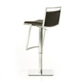 thumbnail image 4 of HomeRoots Steel, Leatherette Modern Black Leatherette Bar Stool, 4 of 5