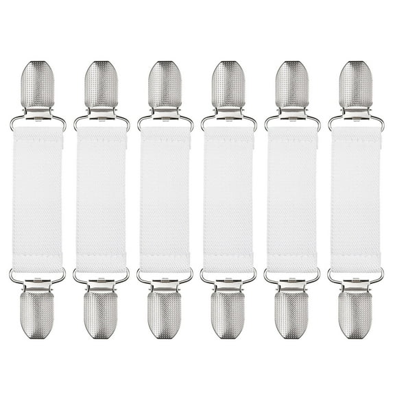 Uxcell Dress Cinch Clip Sweater Clips Shawl Cardigan Collar Clips Scarf Clip for Women White