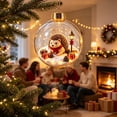 thumbnail image 2 of Light Up Animal Christmas Ball Ornament for Tree Decor, Glowing Christmas Balls Ornament with Mini Porcupine & LED Warm Lights, Clear Winter Scene Balls for Mantel Window, Holiday Keepsake, 2 of 6