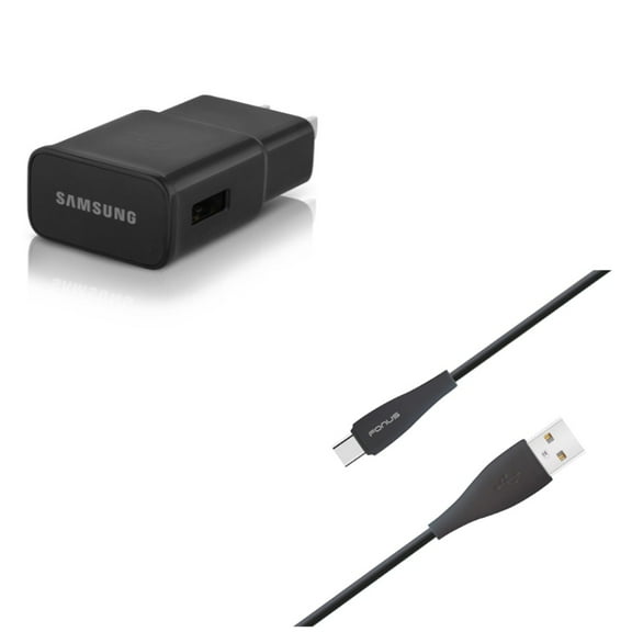 6ft USB Cable   OEM Home Charger for Samsung Galaxy Z Fold4/Fold 3 5G/Flip4 Phones - Type-C Charger Cord Power Wire and  Adaptive Fast USB Power Adapter Combo