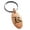 Rose, variant on Stainless Steel Letter K Initial Old English Monogram Engraved Small Oval Charm Keychain Keyring