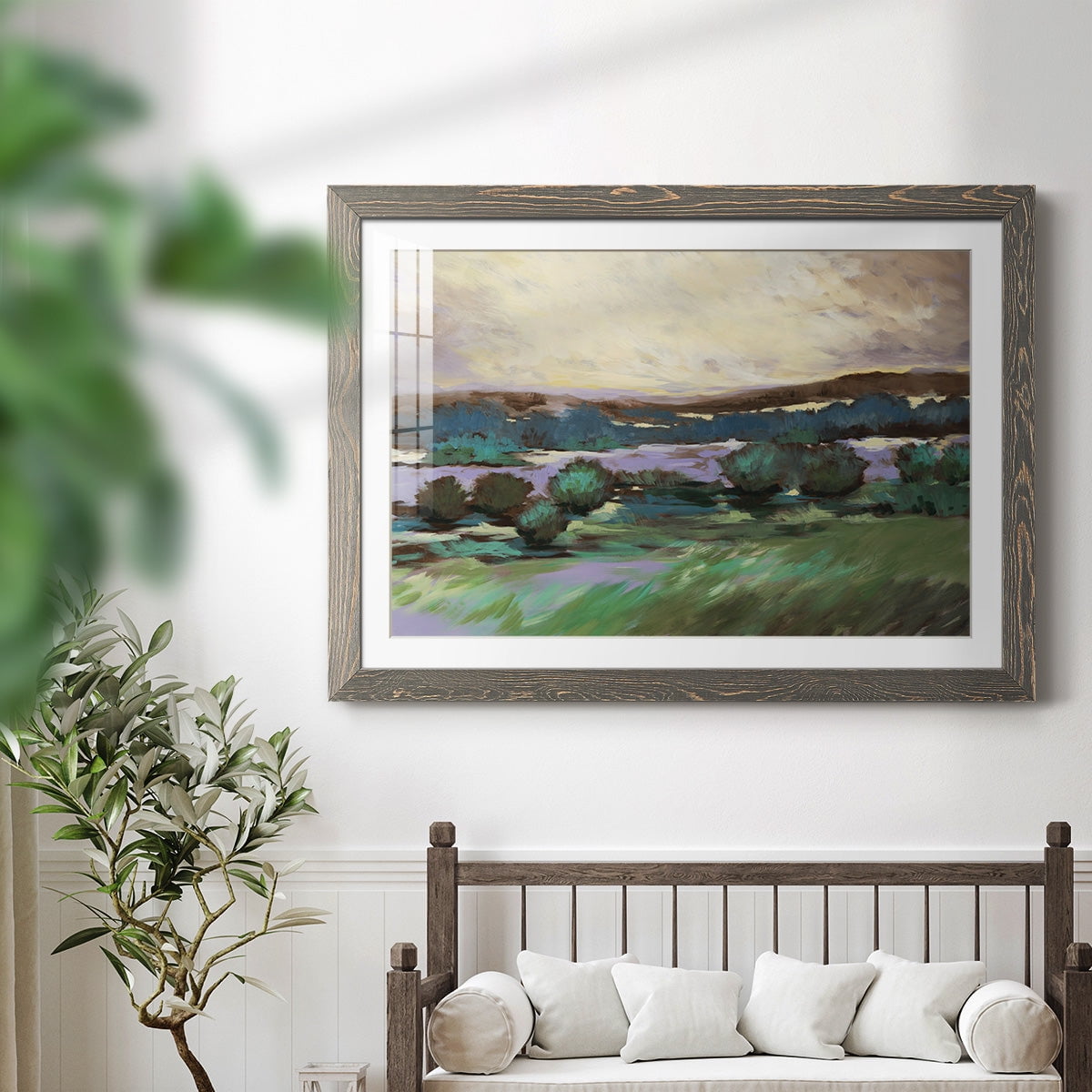 Sunny Desert Floor-Premium Framed Print - Ready to Hang