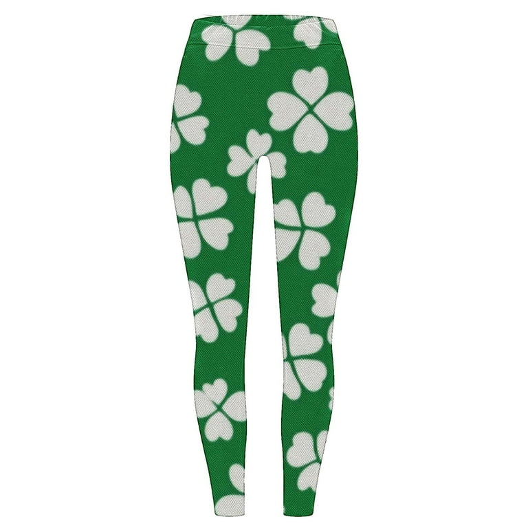 Clearance Sale BiZtdJrK Women's Butt Lifting Leggings St Patricks