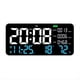 thumbnail image 1 of Reloj de Pared Digital LED Pantalla de Formaldehído/CO2/TVOC Reconocimiento de Humo Cuenta Atrás Reloj para Dormitorio Azul, 1 of 5