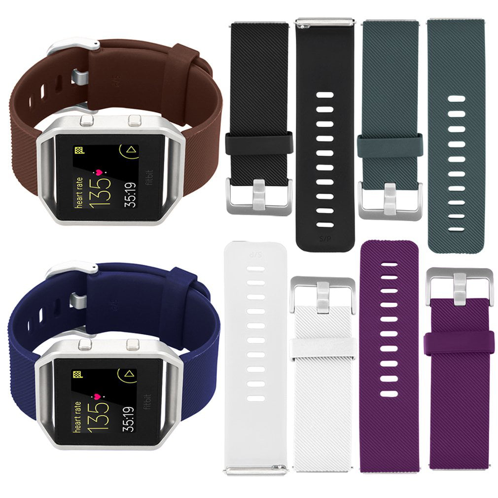 For Fitbit Blaze Replacement Classic Silicone Wristband Bracelet Band Strap CHZ 