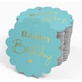 thumbnail image 4 of Inkdotpot Real Gold Foil Happy Birthday Tags Favor Hang Paper Tags 100 Piece, 4 of 6