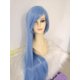 thumbnail image 4 of Peluca Azul Bebe Claro Larga Kanekalon L.27 azul Unitalla Lymalimoon JOY Lisa 27, 4 of 6