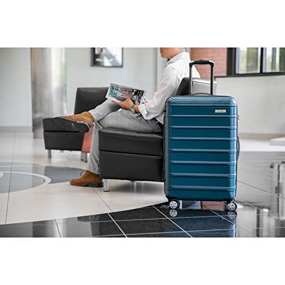 Samsonite Omni 2 Hardside Expandable Luggage with Spinner Wheels, Midnight Black, 3-Piece Set (20/24/28)