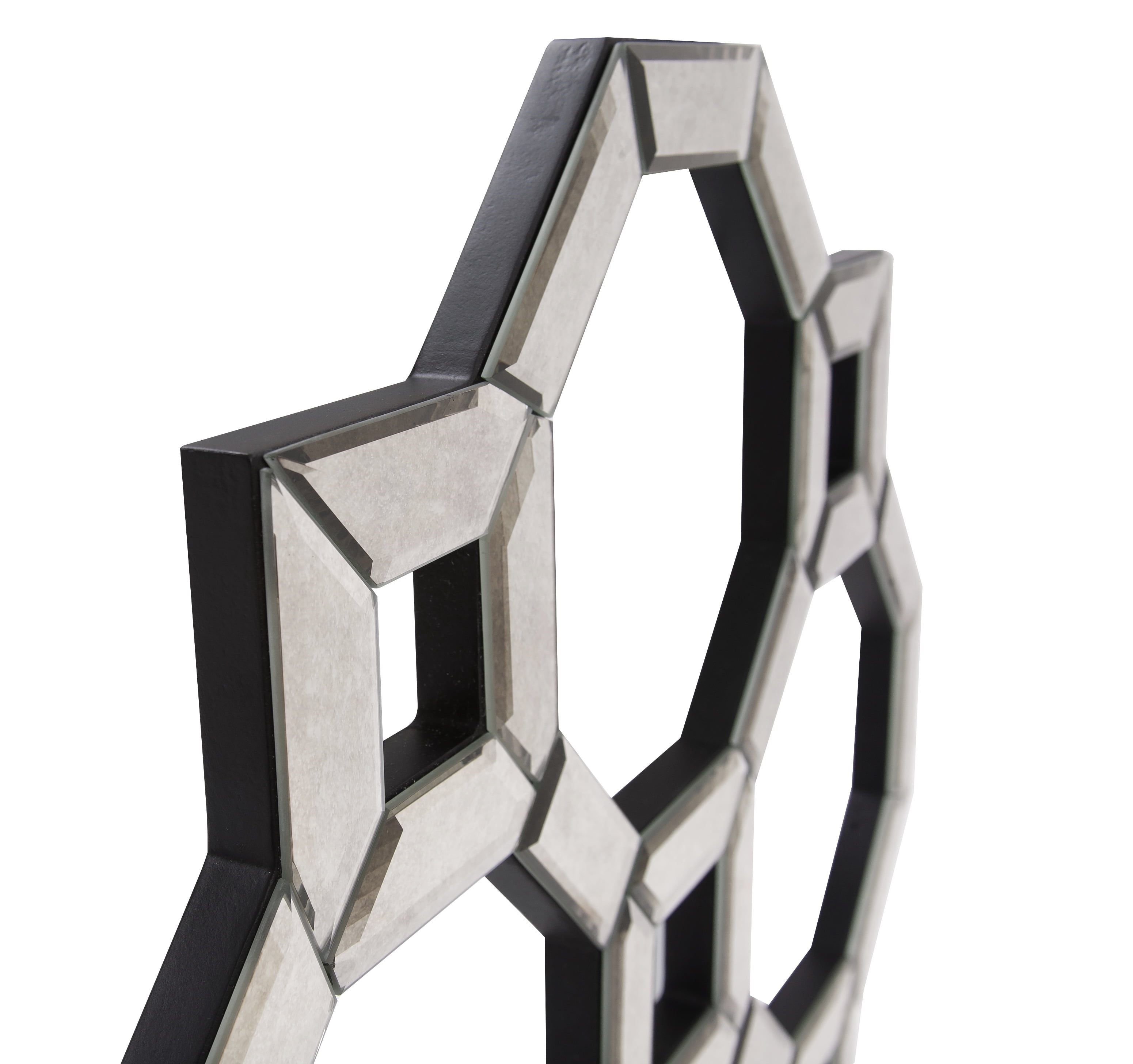 Tyler Dillon Geometrical Patterned Wall and Accent Mirror 20.5"H x 20.5"W