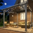 thumbnail image 6 of MUCHANT 10x8 FT Gazebo, Splicable Wall Mounted Gazebo & Pergola with Aluminum Frame, Awnings for Patio, for Backyard, Deck, Gray, 6 of 6