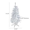 thumbnail image 3 of 4 White Spruce Xmas Tree Pvc 280 Normal Tips W/Metal Stand, 3 of 3