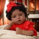 thumbnail image 5 of Muñeca Reborn Baby Doll SCOM, negra, 50 cm, afroamericana, con atuendo rojo, 5 of 7