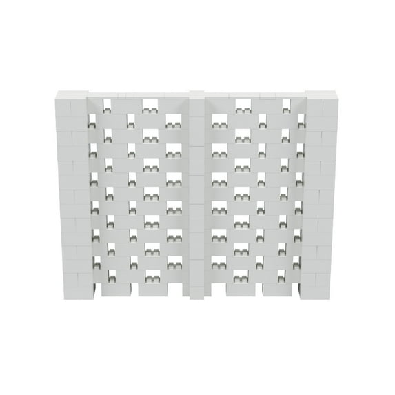 EverBlock 9’ x 7’ Open Stagger Wall Kit | Modular Building Blocks | Wall System for Display & Structures | Room Divider & Partition | Easy to Connect & Reuse | Indoor & Outdoor Use