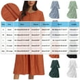 thumbnail image 2 of Ohufall Womens Button Down Maxi Fall Dress Turn Down Collar Baggy Lightweight Dresses Tummy Control Long Sleeve Flowy A-Line Dress, 2 of 5