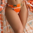 thumbnail image 6 of Wancir Women Bathing Suit 3 Piece Swimsuit Drawstring Bikini Set Long Sleeve Beach Cover Up Boho Swimwear Set with Boy Shorts, 6 of 7
