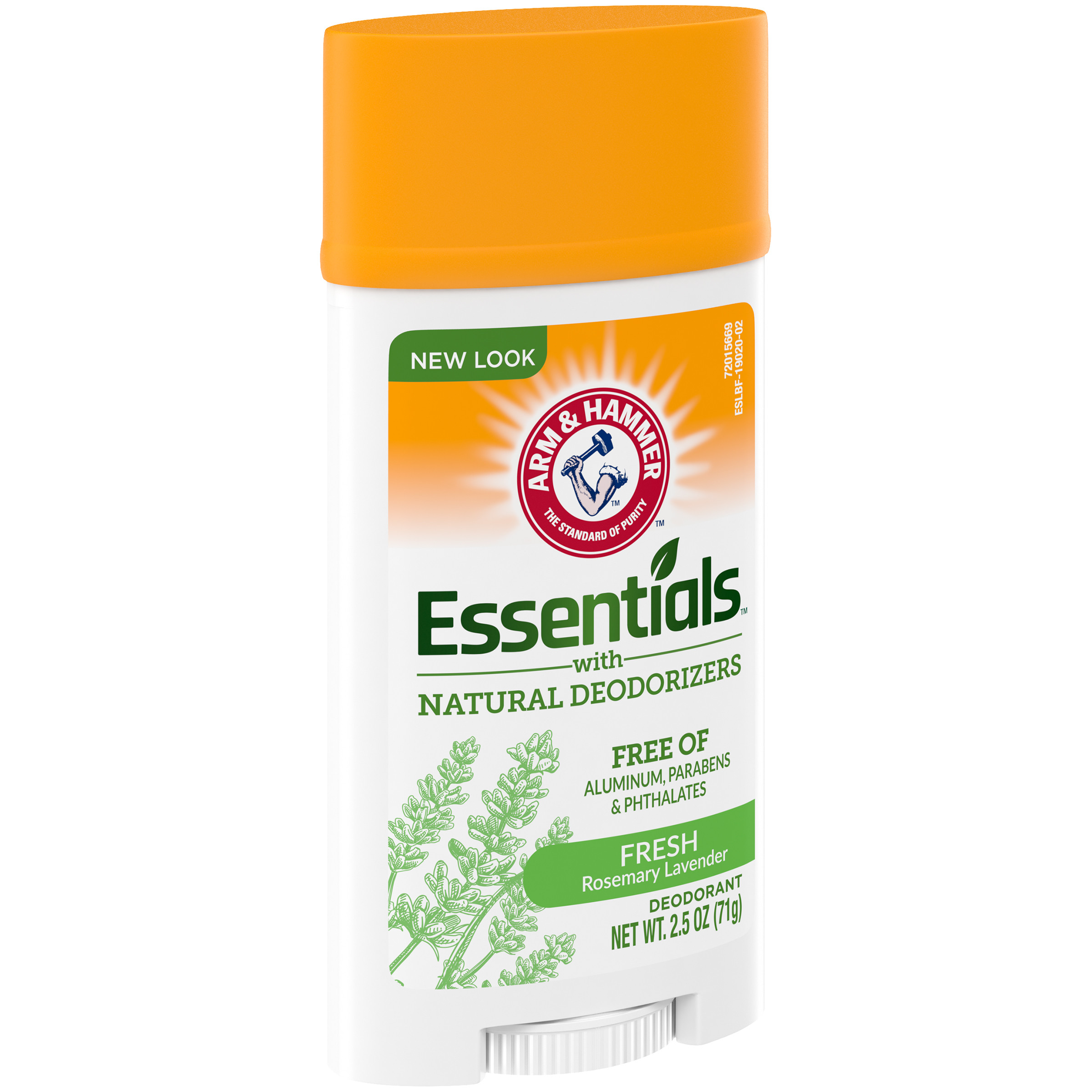 Arm & Hammer Essentials Deodorant- Fresh Rosemary Lavender- Wide Stick- 2.5oz- Made with Natural Deodorizers- Free From Aluminum, Parabens  Phthalates - image 2 of 7