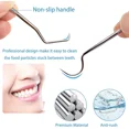 thumbnail image 5 of Juego de 7 palillos de dientes portátiles de acero inoxidable, kit de limpieza de palillos de dientes de metal reutilizable con soporte para picnic al aire libre, camping, viajes, 5 of 5