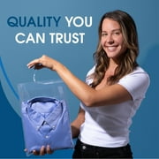Spartan Industrial - 11 X 14 (100 Count) Crystal Clear Resealable Cello Poly Bags for Packaging, Clothing & T Shirts - Self Seal & Reinforced