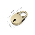 thumbnail image 2 of tooloflife Mini Lock Key Set Metal Lock for Luggage Handbag Jewelry Box Oval Safety Portable, 2 of 2