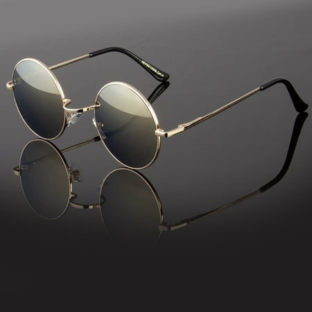Round Metal Sunglasses Steampunk Men Women Fashion Glasses Brand Designer Retro