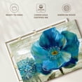 thumbnail image 6 of Elephant Stock Blue Poppy Poem Ii Wall Art - Horizontal Canvas Wall Art - Living Room Wall Decor - Floral And Botanical Canvas - Beige And Teal Decor By Nan - 24" x 16", 6 of 8