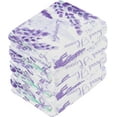 thumbnail image 3 of SKYSONIC 6PCS Purple Lavender Floral Towels Cotton Washcloths Set,Quick Drying & Absorbent Soft Bathroom Hand Towel Lightweight & Portable Fingertip Towel, 3 of 7