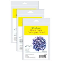 Strathmore 300 Series Bristol Cards & Envelopes, Anniversary Size, 3.5x4.875 inch, 6 Per Pack, 3 Packs