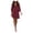 Wine Red, variant on Womens Dresses for Wedding Guest Short Sleeve Tunic Dress V Neck Casual Loose Flowy Swing Shift Dress
