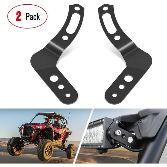 Nilight 2PCS 30-32 Inch Upper LED Light Bar Roof Mount Brackets for UTV POLARIS RZR 900 1000 800