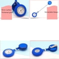 thumbnail image 4 of Silicone Clip-on Quartz Clock Fob Watch Doctor Medical Hanging Retractable Nurse Watch Pocket Watch WHITE, 4 of 8