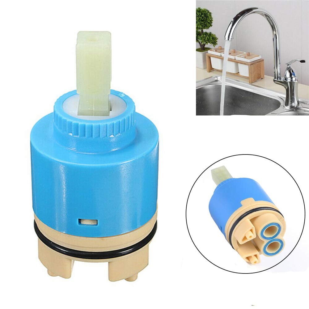 35mm Diameter Ceramic Cartridge Blue Faucet Valve Practical Replacement for Kitchen Faucet for Bathroom Faucet