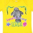 thumbnail image 4 of Inktastic Sanibel Island Florida Cute Swimming Manatee Boys or Girls Baby Bodysuit, 4 of 5