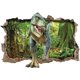 thumbnail image 1 of Pegatinas de pared CHAO bosque de dinosaurios calcomanías 3D decoración artística de bricolaje, 1 of 3
