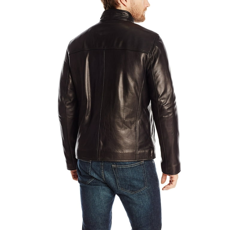 Cole haan men's smooth leather jacket 2025