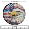 thumbnail image 2 of Heavy Duty Spare Tire Cover 15 Inch American Flag Eagle Waterproof Sun Protection 4th of July Independence Memorial Day Patriotic for Camper Truck Travel Trailer, 2 of 8