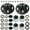 2Sets 5x4.5'' Hub Kit for 2000 lbs Axle, variant on Trailer Idler Hub Kits for 3500 lbs Trailer 1-1/16" to 1-3/8" Axle, 5 Lug Trailer Hub with L44649 L68149 Bearing Kit
