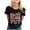 Black, variant on T Shirts For Women Letter Print Short Sleeved First Day Of School Short Sleeved Teacher Back To School Shirts Beach Outfits