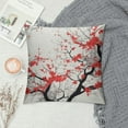 thumbnail image 2 of RUIYC Pillow Covers Watercolor Red Flowers Tree Branch Cushion Cover Sided Square Pillow Cases Chinese Spring Art Decor Livingroom Sofa Bed Pillowcase, 2 of 5
