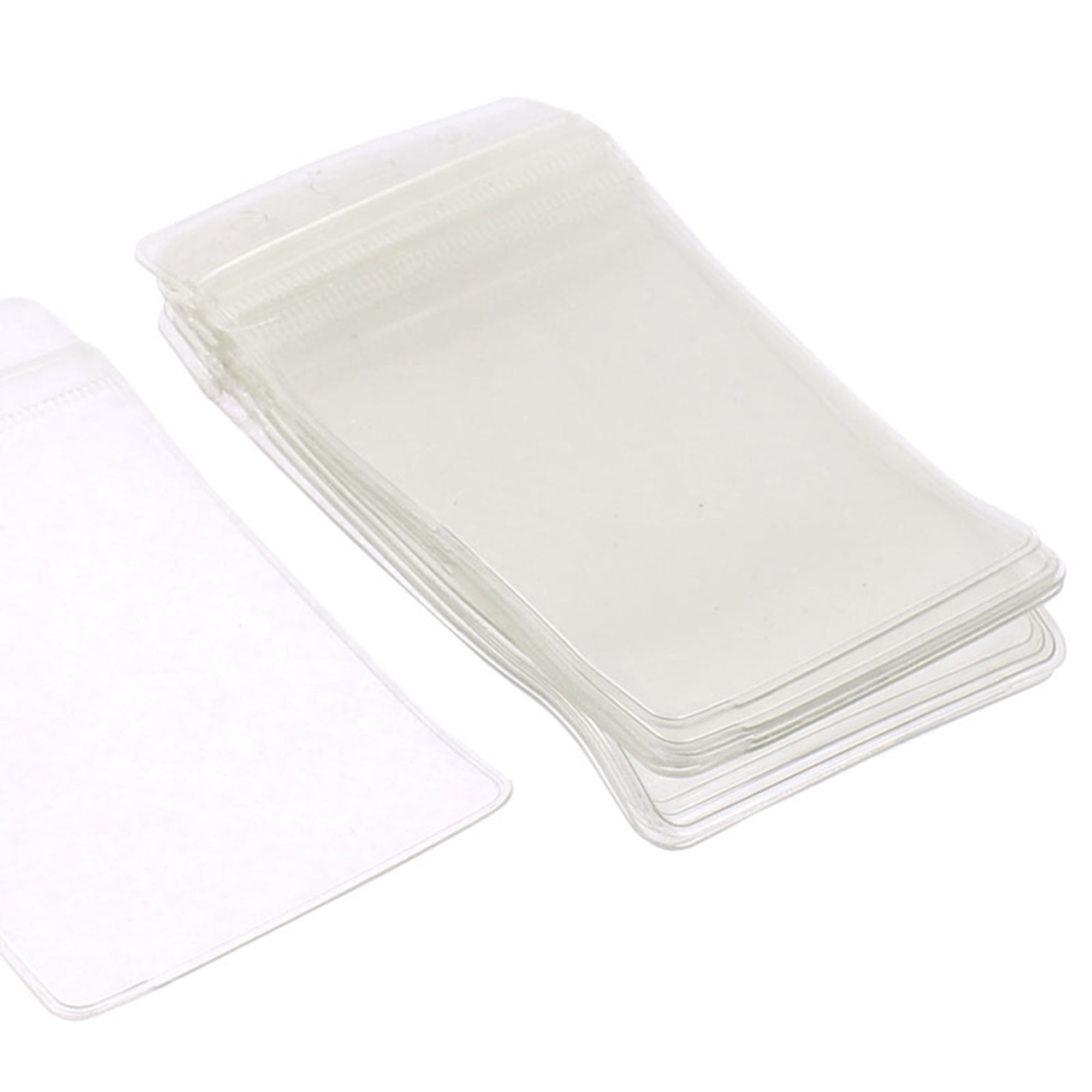 Unique Bargains Unique Bargins 12 Pcs Clear ID Card Badge Holders Vertical Cover Case