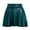 Green, variant on Esho 3T-12T Girls Casual Faux Leather Midi Skirts Solid Color High Waist Pleated Skater Skirt