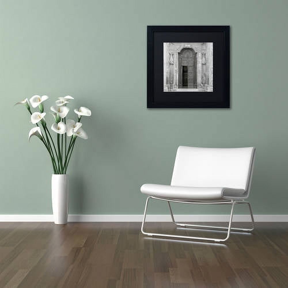Trademark Fine Art "Tuscany VII" Canvas Art by Alan Blaustein, Black Matte, Black Frame