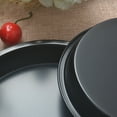 thumbnail image 6 of Uanit Pizza Pan Premium Non-Stick Bakeware Round Deep Dish Carbon Steel Pizza Tray Cake Pan Perfect Results Kitchen Tools for Homemade Pizza 7 inch Black, 6 of 8