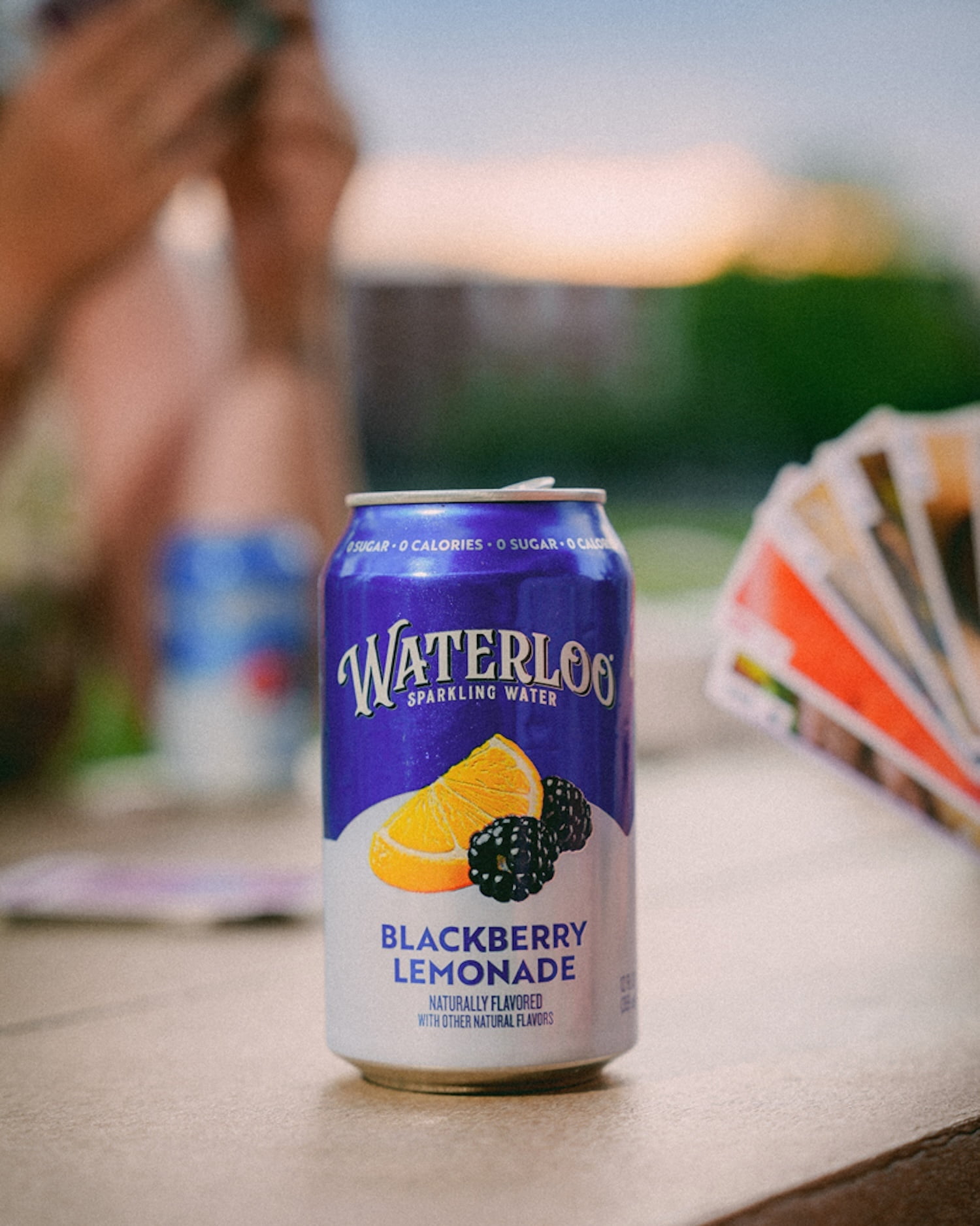 (3 pack) Waterloo Sparkling Water, Blackberry Lemonade, 12 fl oz, 8 Pack Cans