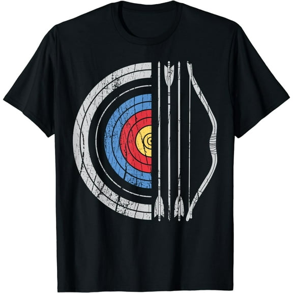 Archery Target Bow And Arrow Archer Retro Vintage Men Women T-Shirt