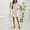 Beige, variant on Women's Easy Classic Short Sleeve Stretch Cotton Polo Dress