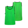 thumbnail image 2 of LEKWK Kids Soccer Jersey Sleeveless Crewneck Casual Team Pinnies Lightweight Breathable Loose Scrimmage Vests Youth Outdoor Training Sports Practice Jerseys, 2 of 5