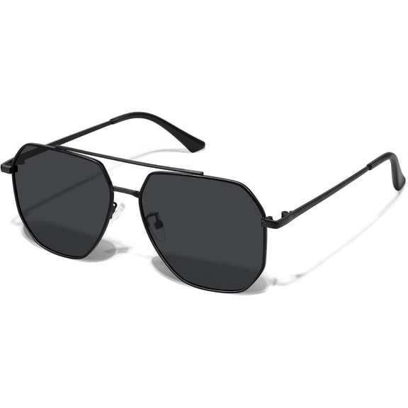 Retro Aviator Sunglasses for Women Men Polarized Large Classic Square Metal Aviators Shades