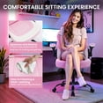 thumbnail image 4 of Silla de escritorio para juegos YSSOA ergonómica ajustable de piel sintética, 4 of 7