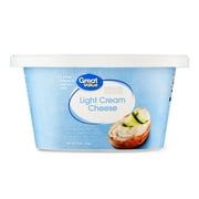 Great Value Light Cream Cheese Spread, 8 oz Tub